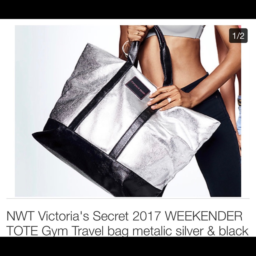 Victoria's Secret weekender big tote with zipper