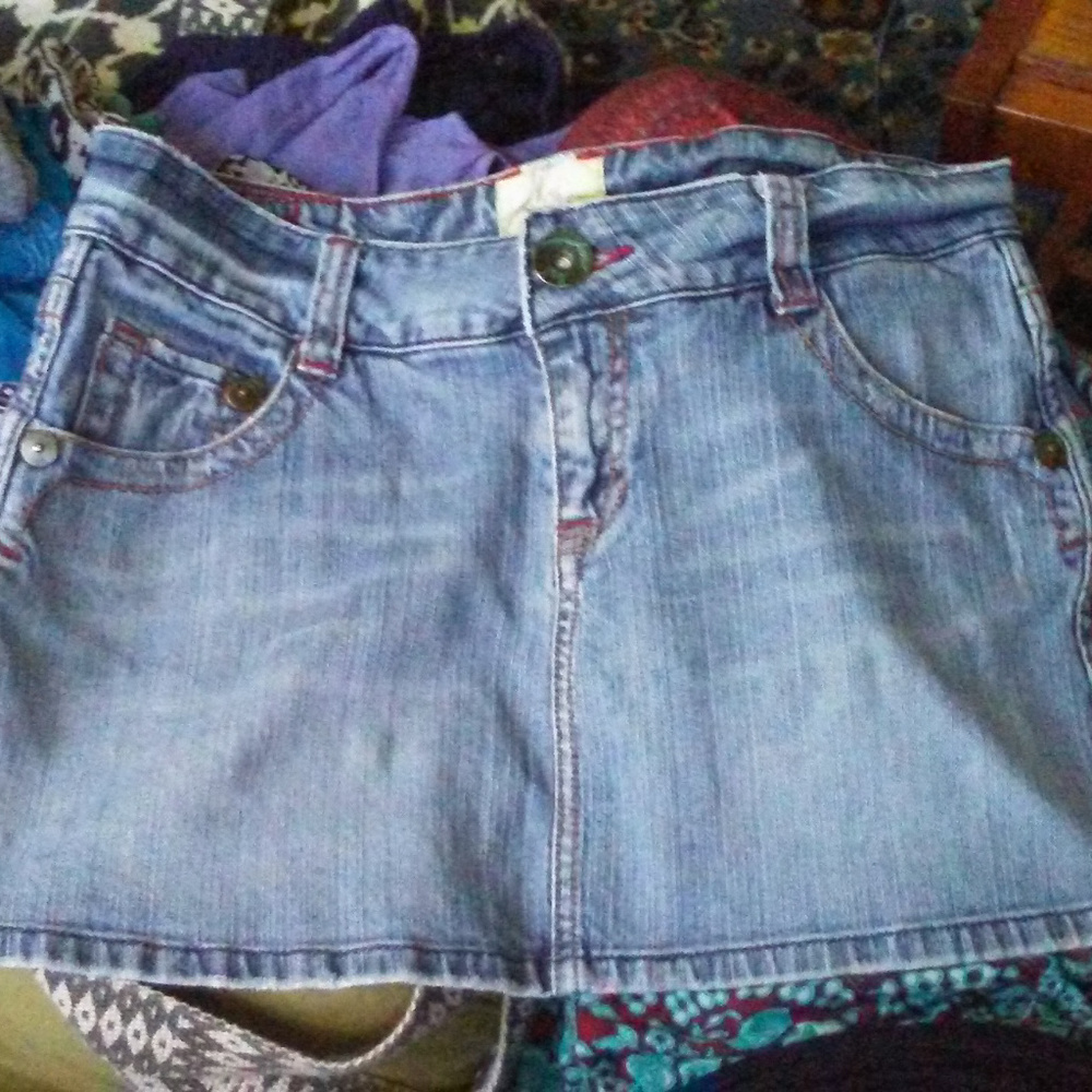 Denim Mini Skirt