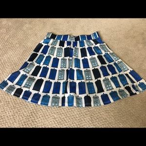 Her Universe "silky like" skirt Doctor Who