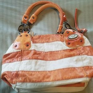 Orange & White Purse