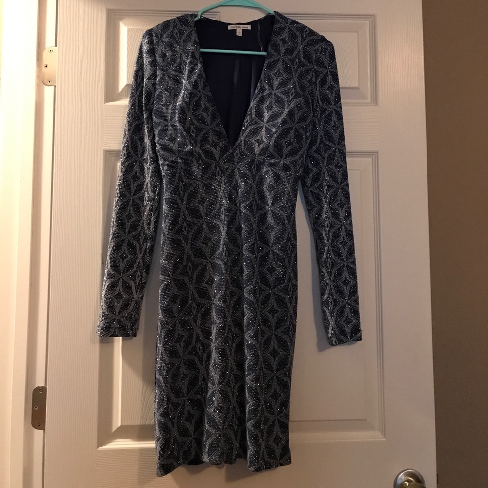 Sparkle Navy Blue Dress