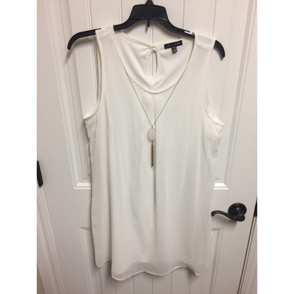 White Sleeveless Mini Dress