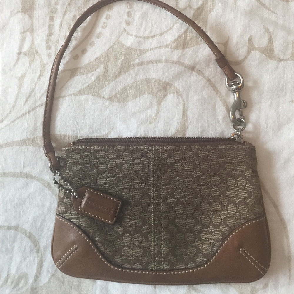 Authentic brown coach wrislet