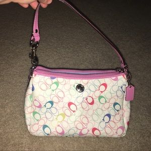 Colorful coach purse