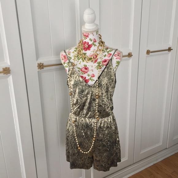Topshop Gold Romper - Picture 5 of 8