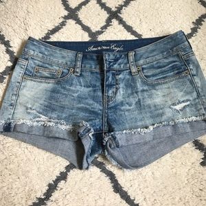 AEO denim shorts
