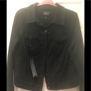 Black denim jacket