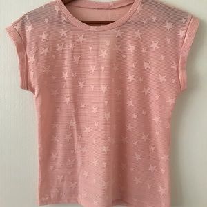 Pink star tee