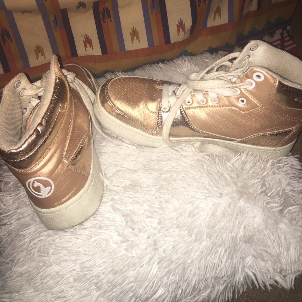 Gold Puma Sneakers