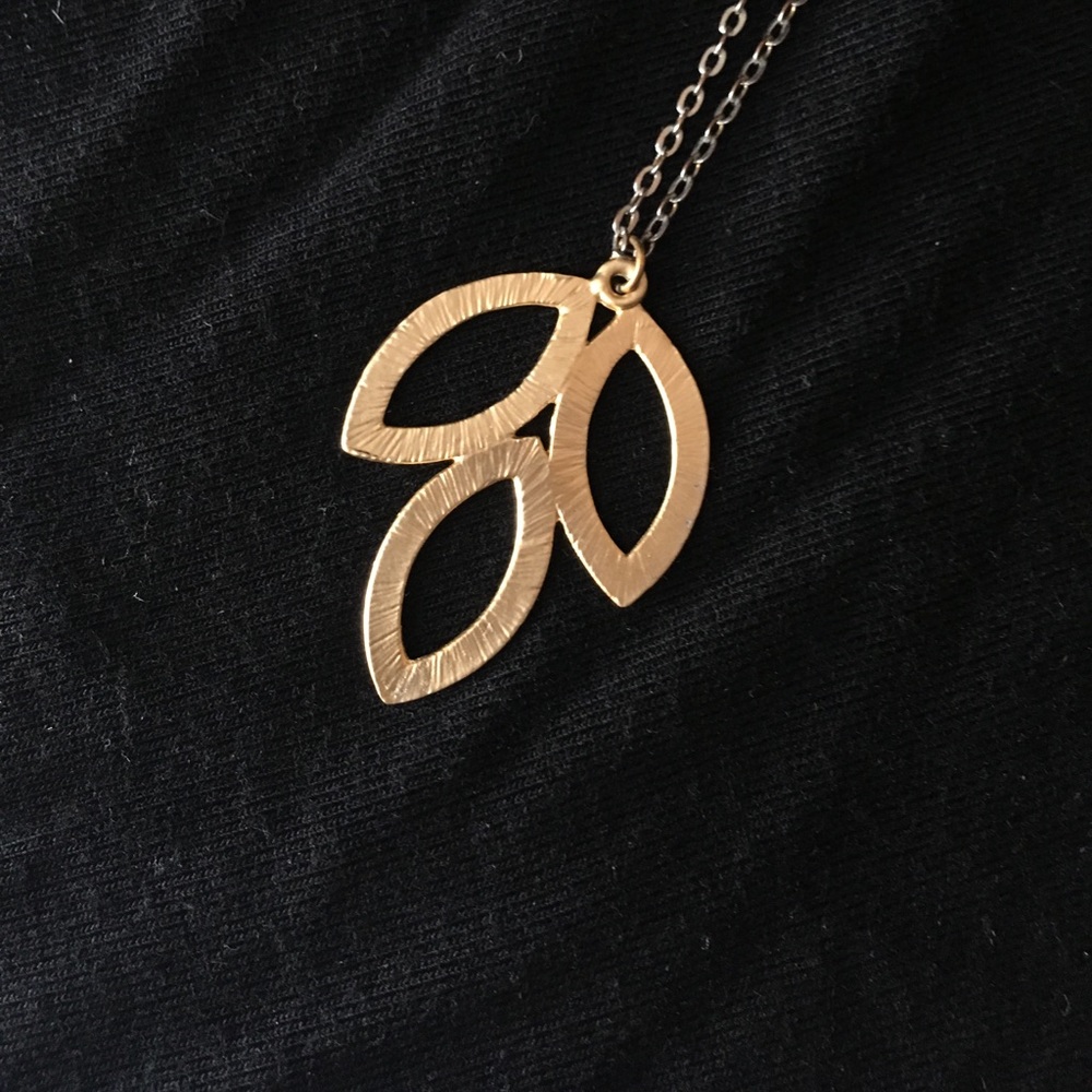 Gold "leaf" Necklace