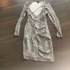 Banana Republic Black and White Dress