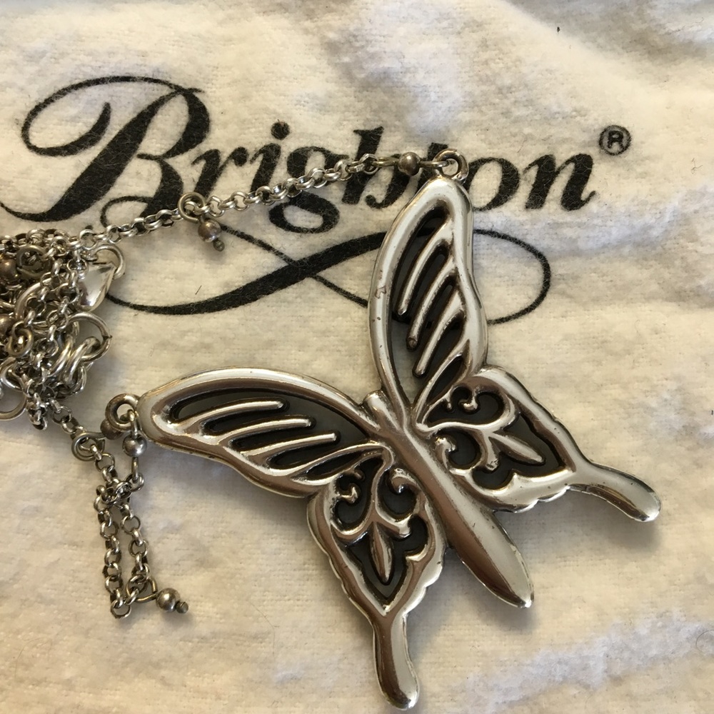Retired Brighton Reversible Butterfly necklace