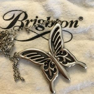 Retired Brighton Reversible Butterfly necklace