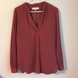Loft split neck tunic