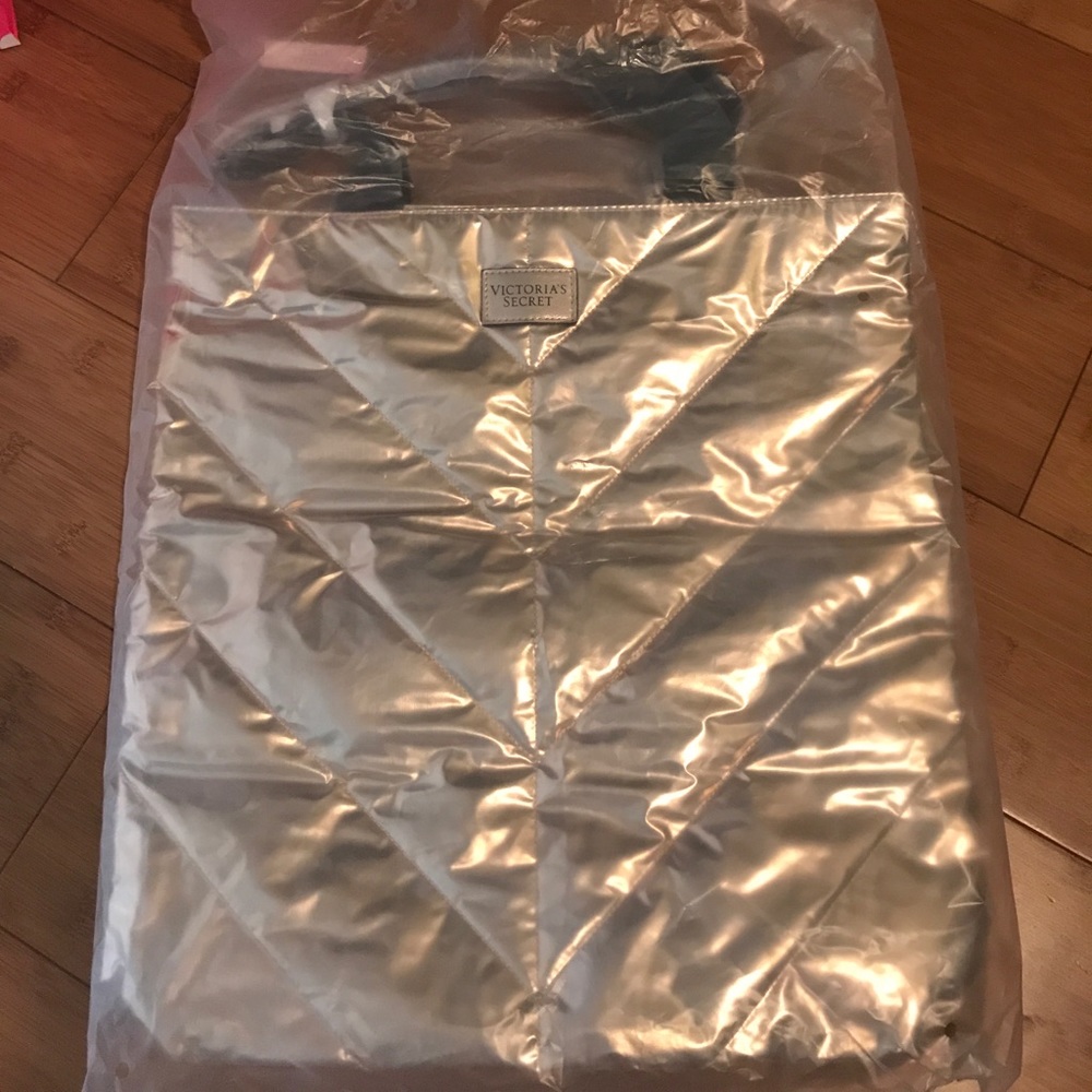 Victoria's Secret Rose Gold Tote - Picture 2 of 3
