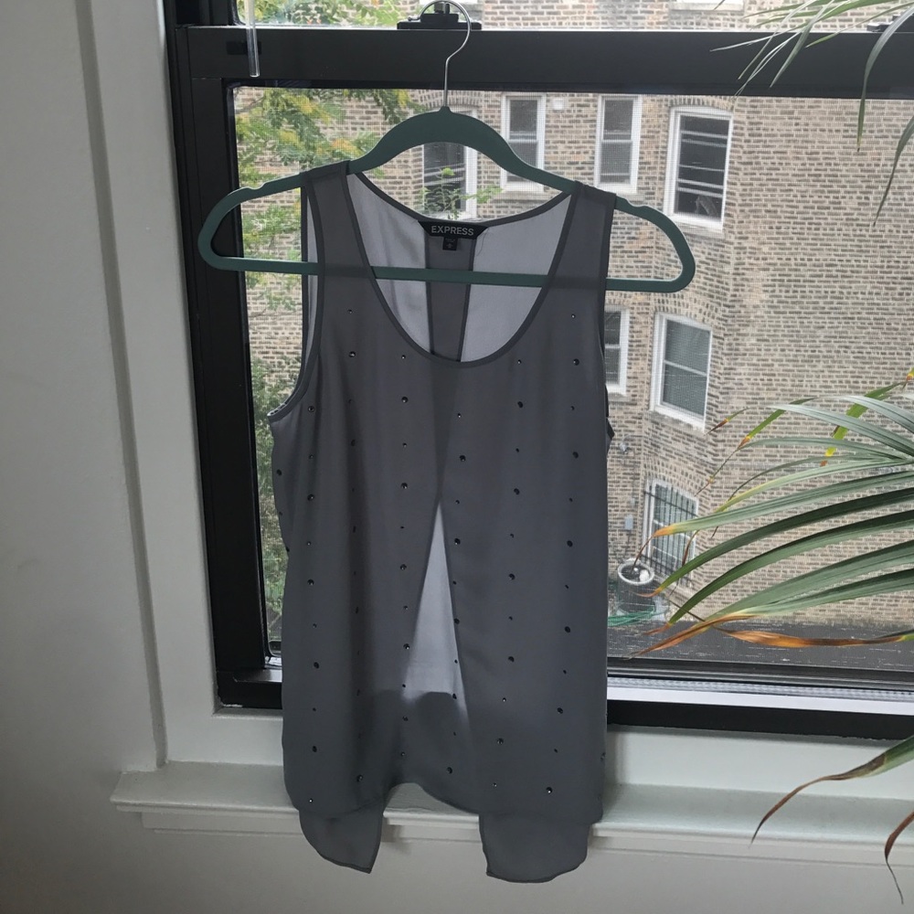Grey formal tank
