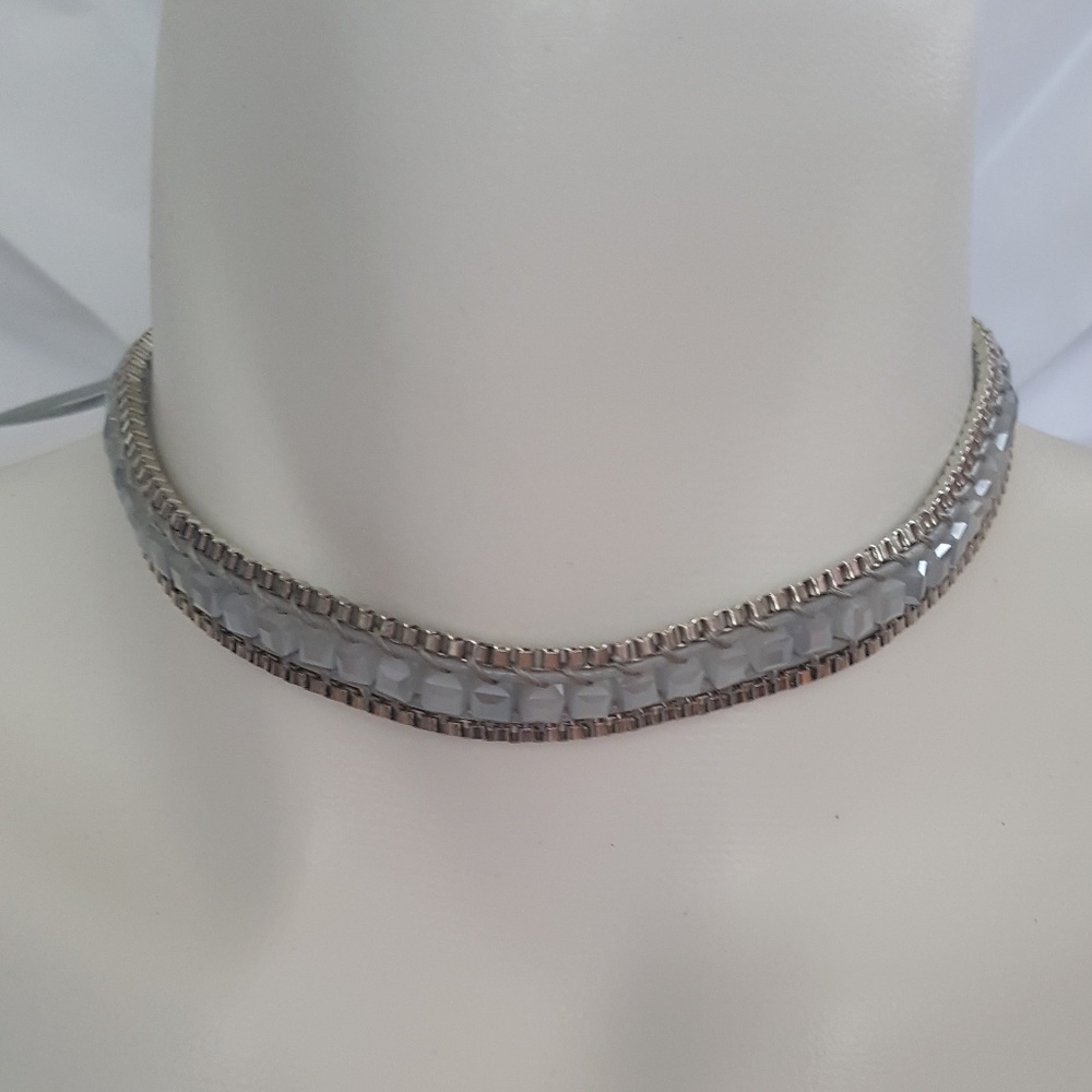 Choker and interchangeable wrap around bracelet
