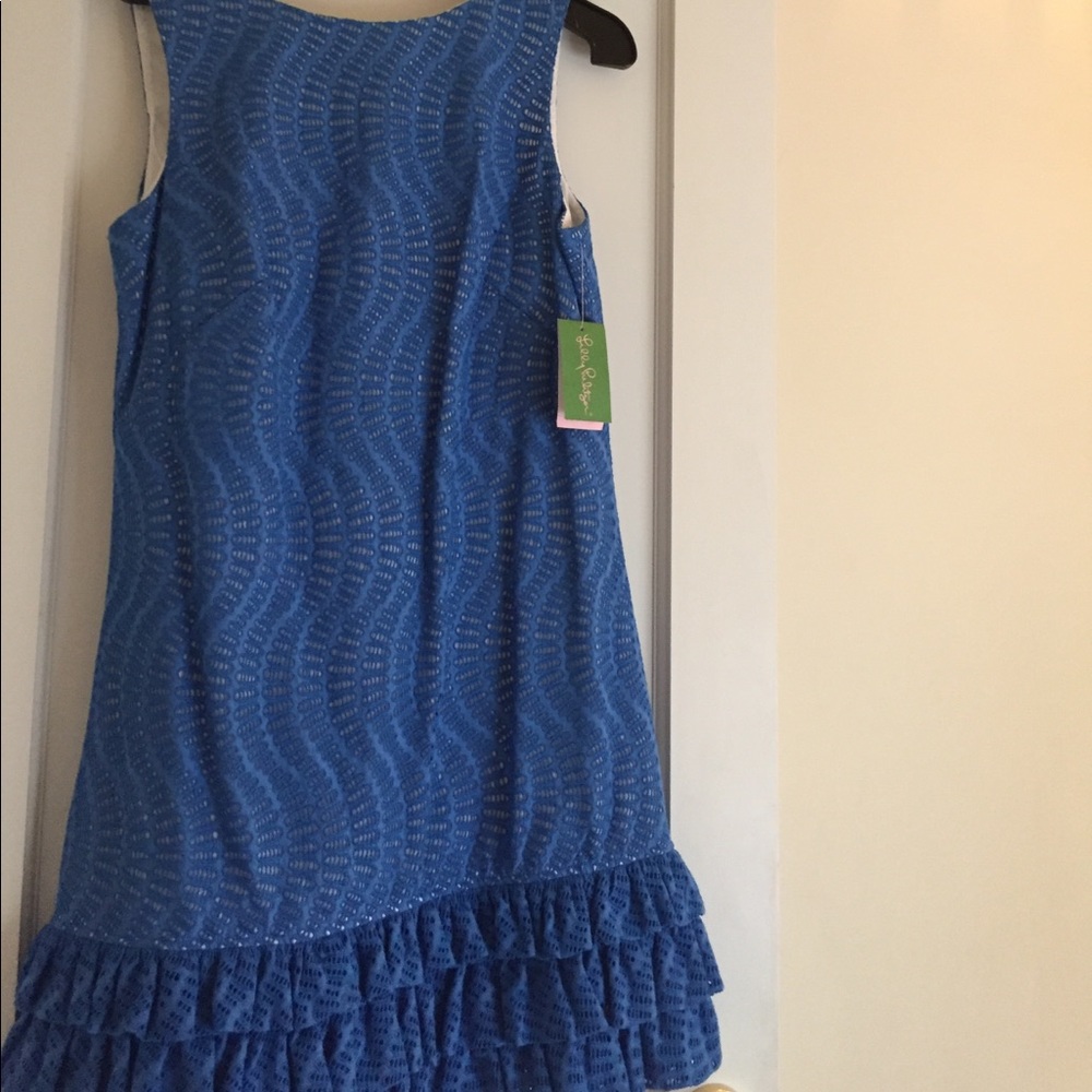 Lily Pulitzer Blue Eyelit dress - above knee