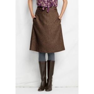 Brown tweed skirt size 2P
