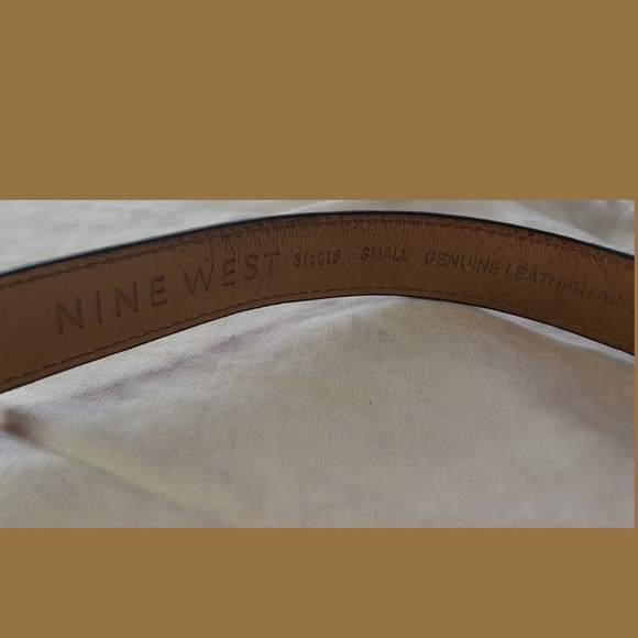 NINE WEST~LEATHER ANIMAL PRINT BELT main image 4