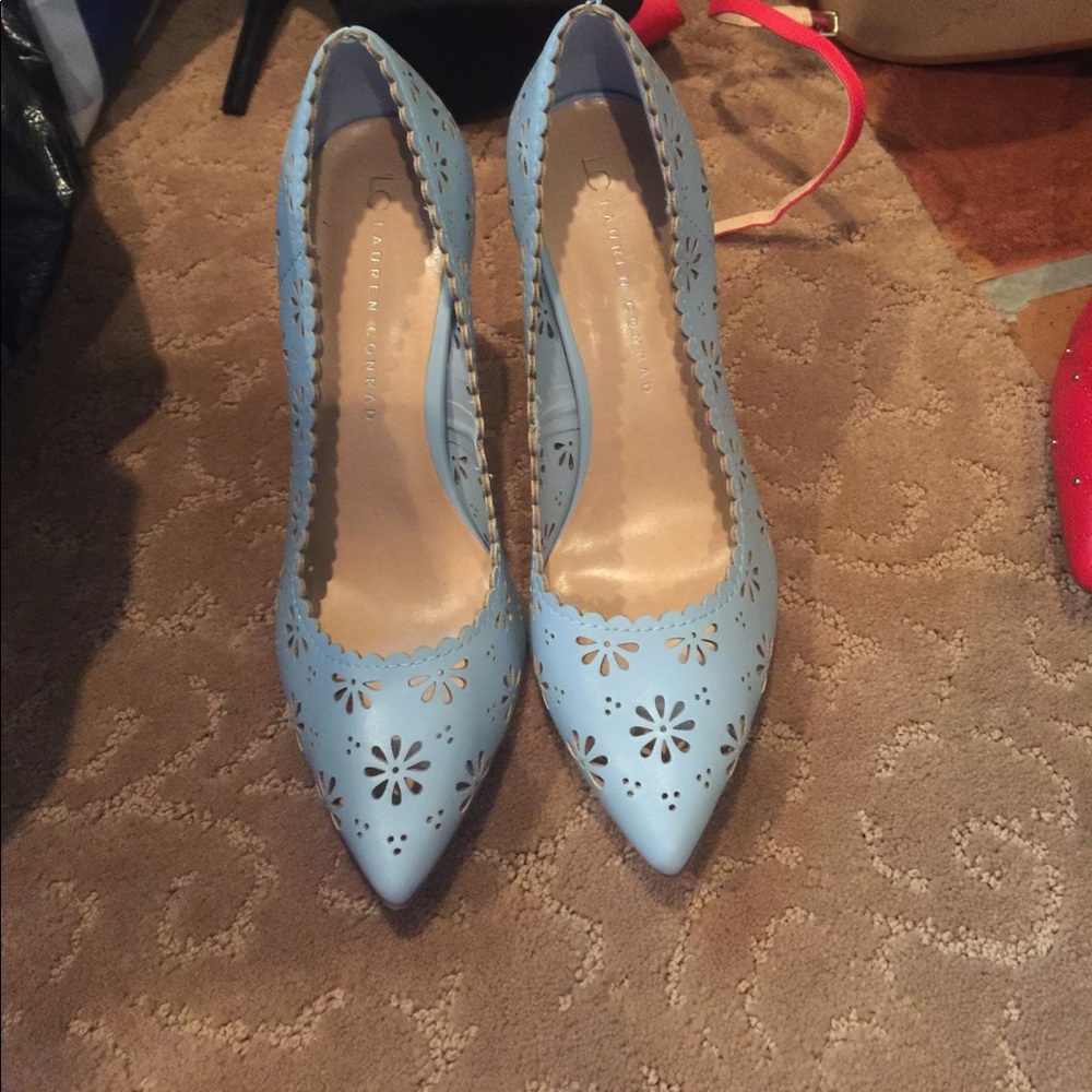 Lauren Conrad baby blue heels