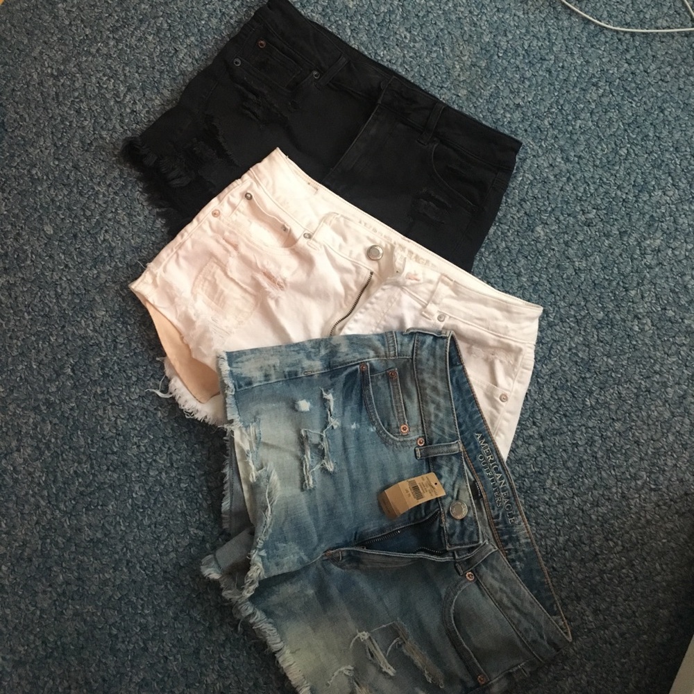 3 pair of jean shorts size 10