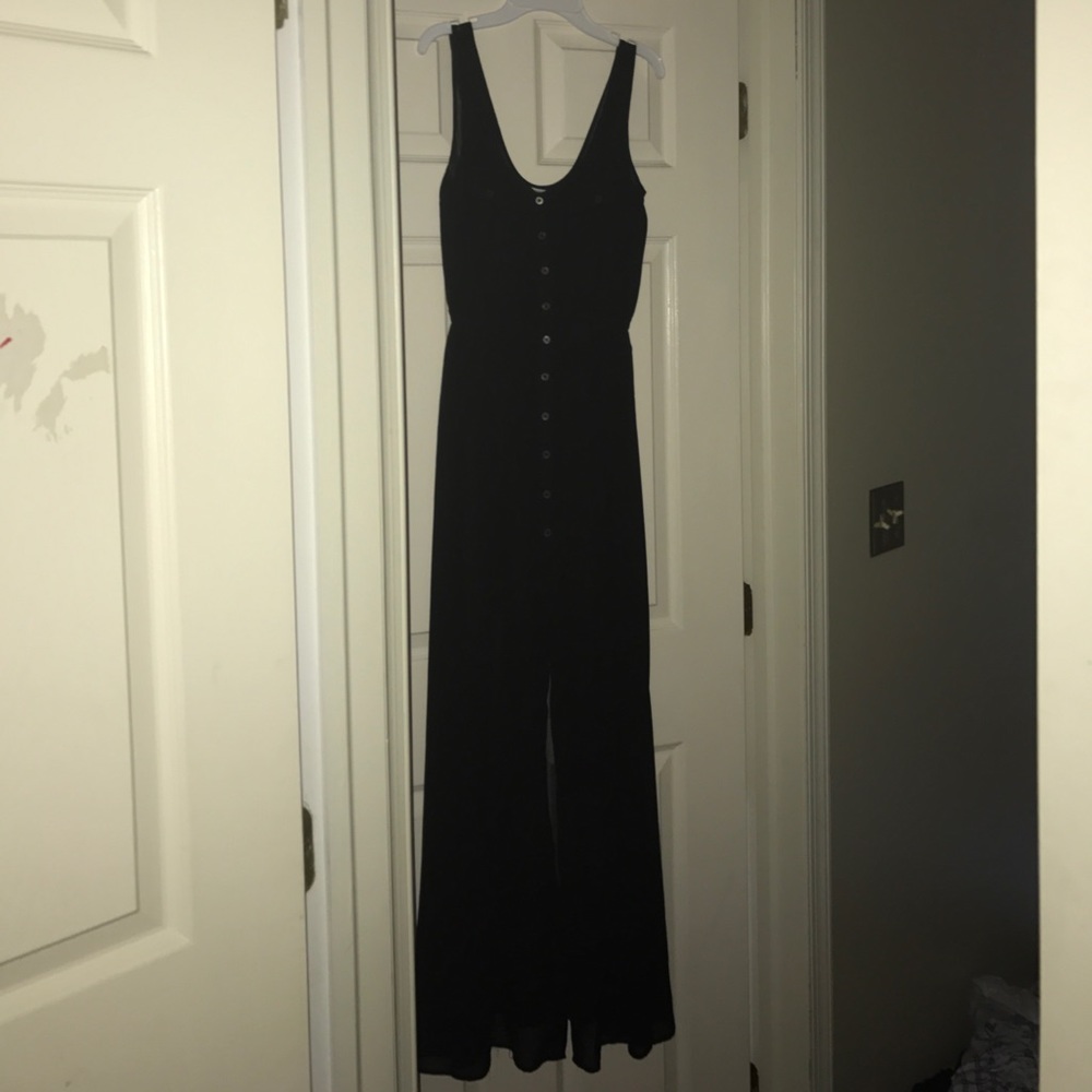 Black maxi dress