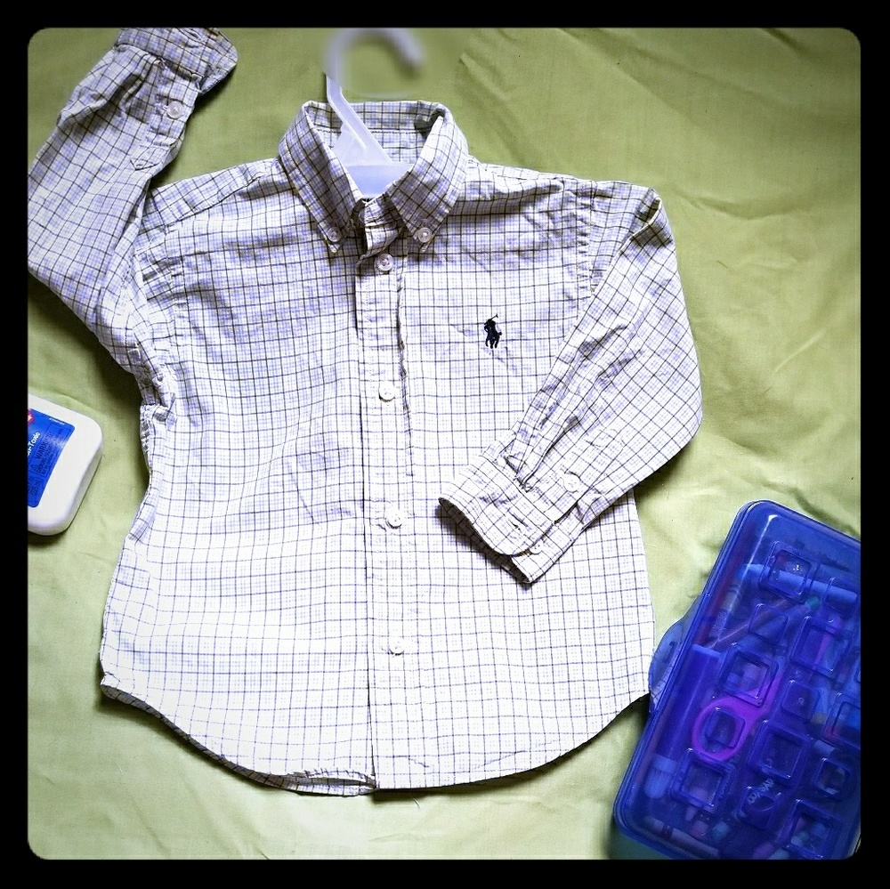 Toddler Ralph Lauren Plaid Button Down shirt