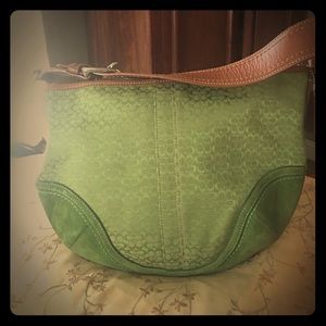 Green coach bag!