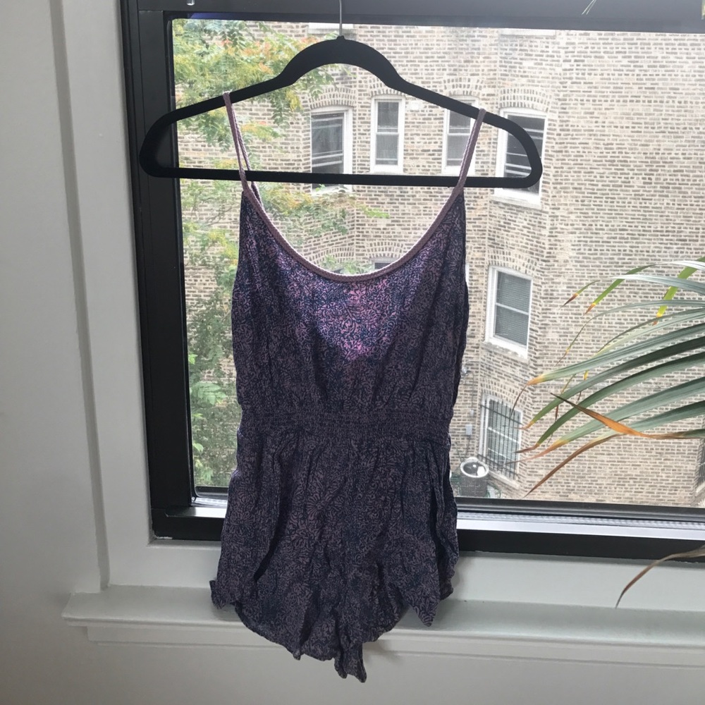 Beautiful blue and purple romper