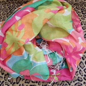 Lilly Pulitzer silk and cashmere scarf