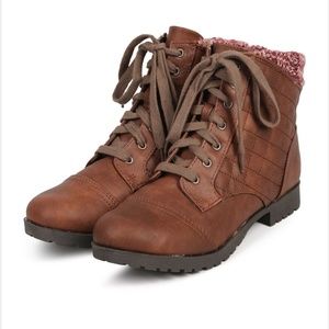 Brown Combat Boots