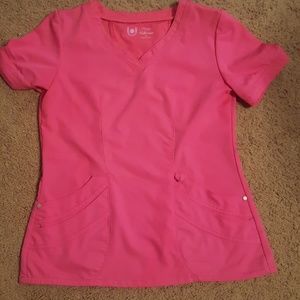 Urbane ultimate pink scrub top