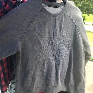 Obey embossed crew sweatshirt