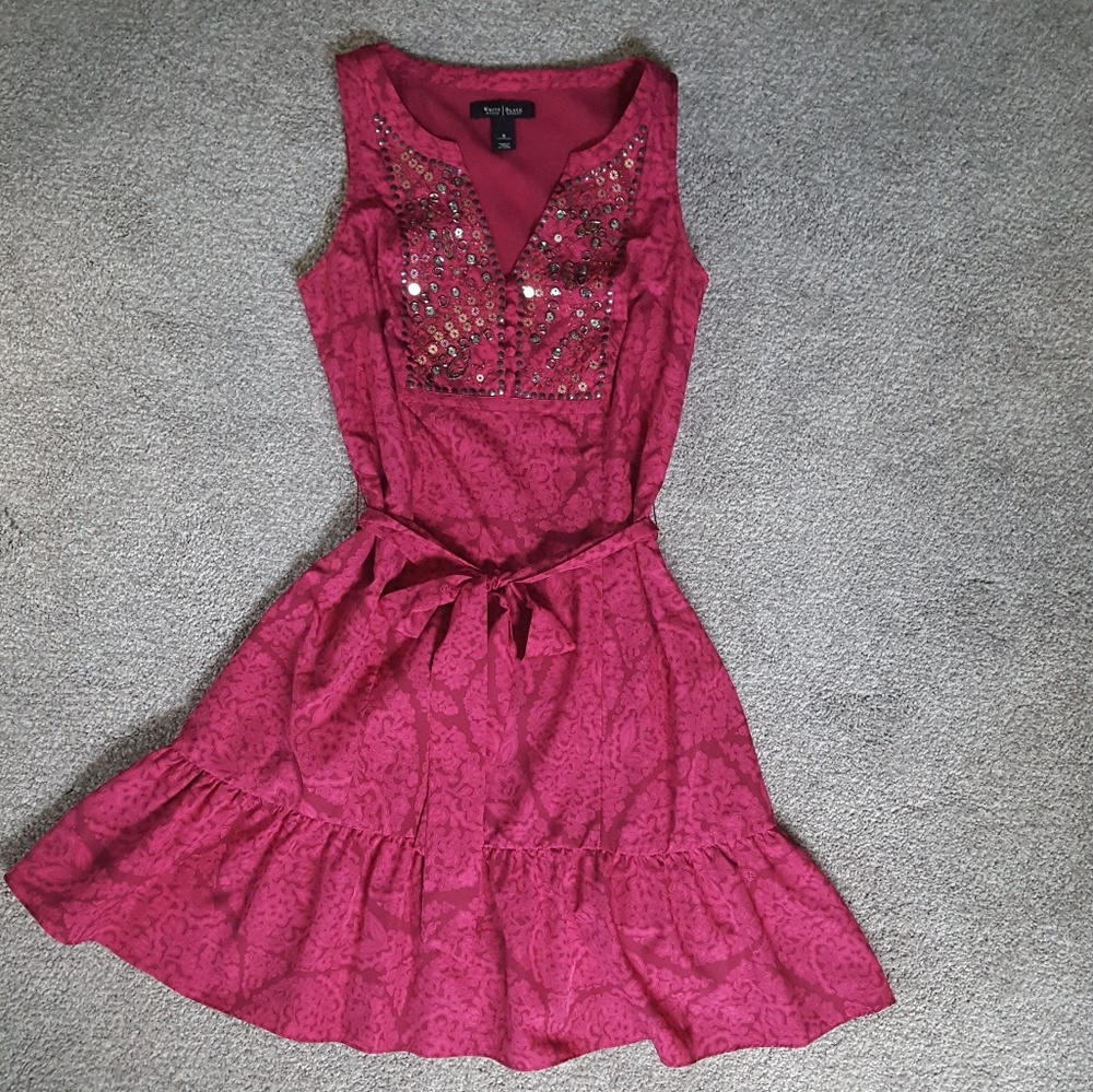WHBM  Cranberry Fuchsia Dress