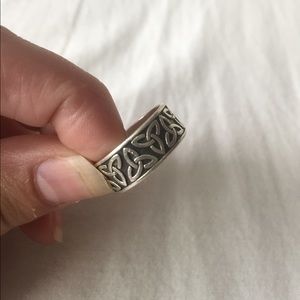 Real Silver Celtic Knot Lovers Ring