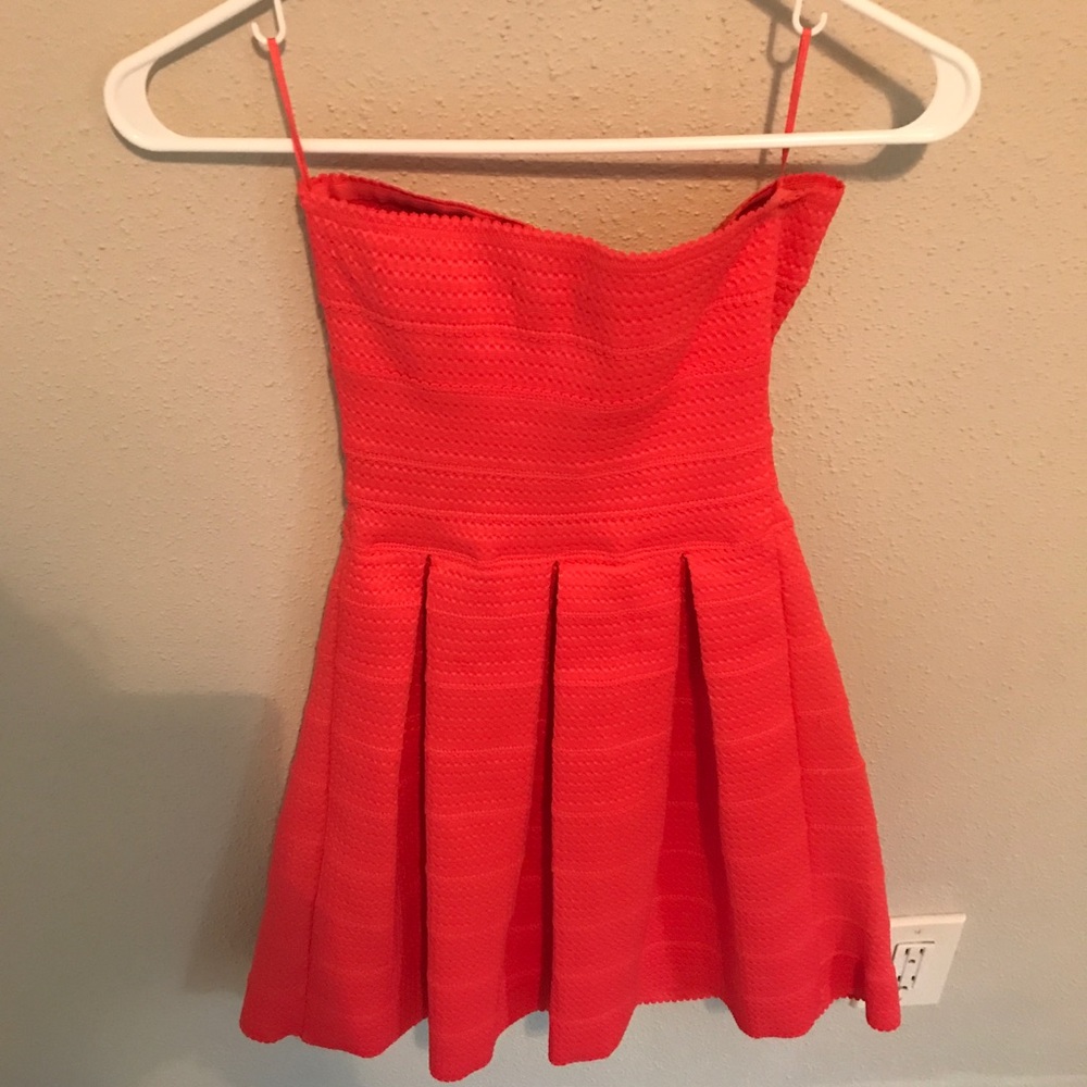 Coral sun dress
