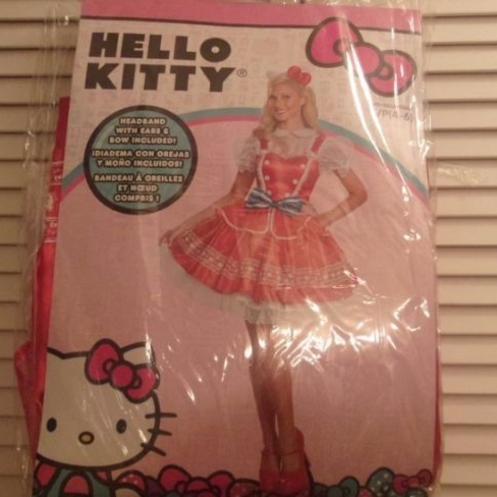 Halloween Deluxe Costume Hello Kitty Dress/Band