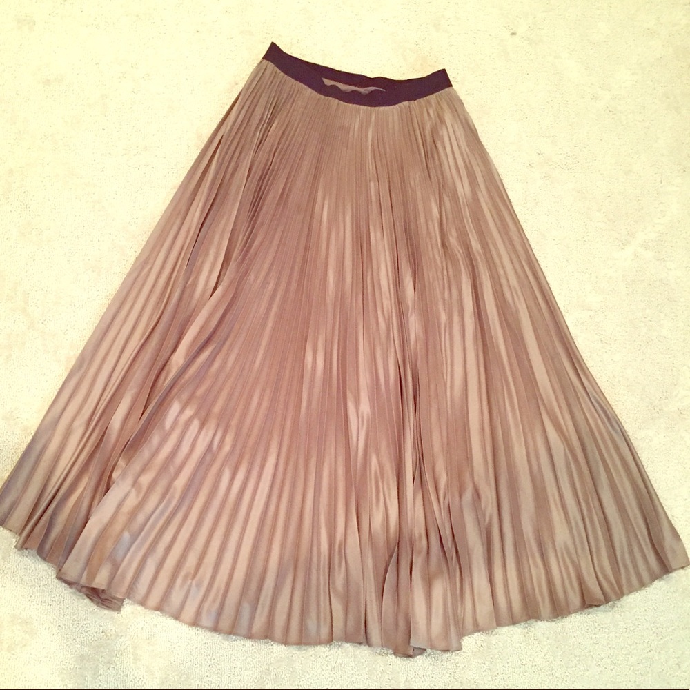 BCBG pleated maxi