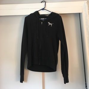 super sparkly pink zip up