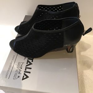 Women's peep toe boots
