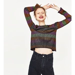 🌈 RAINBOW sweater multi colored stripe top
