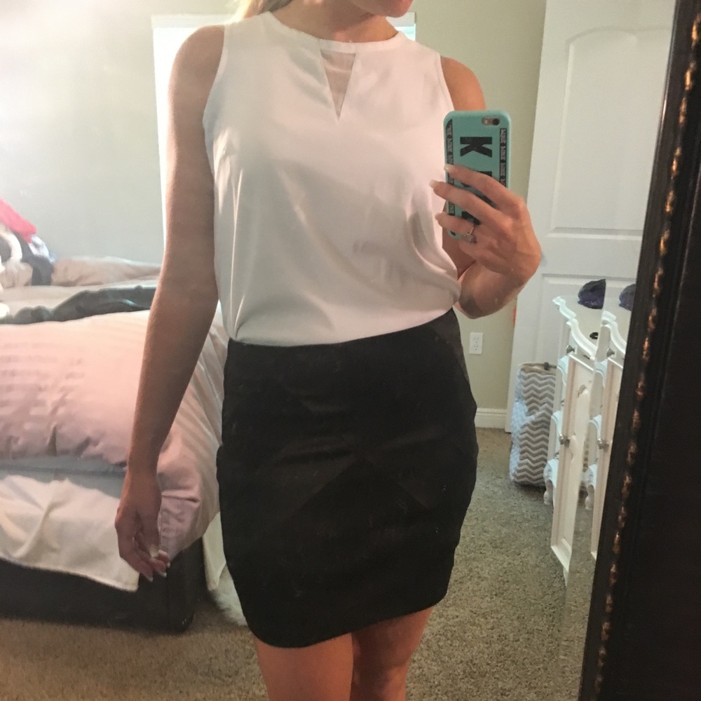 XOXO black mini skirt