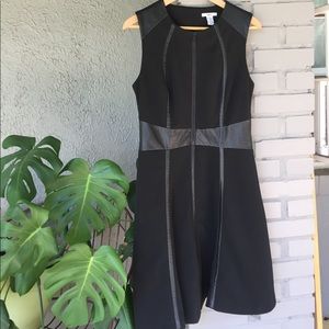 Sleek Bar III Vegan Leather Zipper Dress