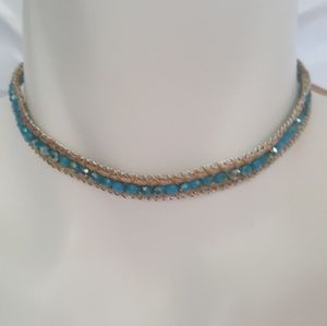 Choker or wrap around bracelet.
