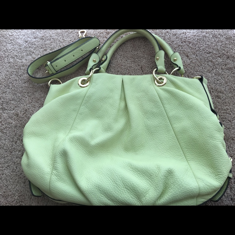 Vince Camuto Lime Green Leather Handbag