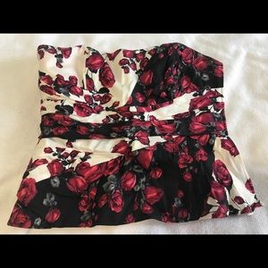 White House Black Market Bustier Top