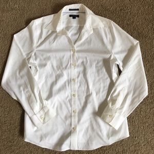 White long sleeve button up