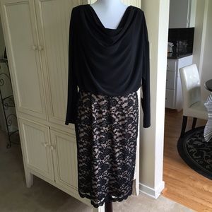 NWT Coldwater Creek black lace dress size 12