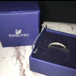 Silver Swarovski Rare Band Ring
